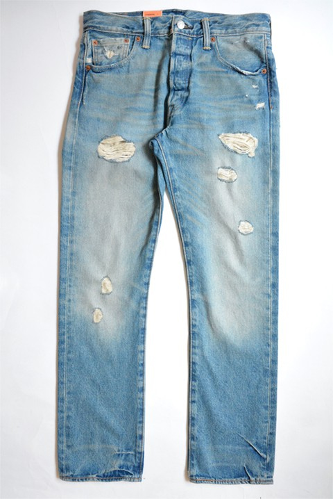 LEVI'S（リーバイス） 501 オリジナルフィットジーンズ クラッシュ