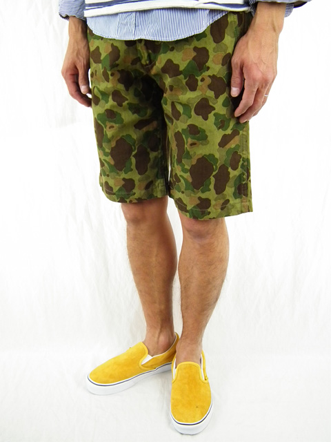 Loquat Sports Wear （ロクァットスポーツウェア） Herringbone Camo Shorts（両面カモフラ短パン