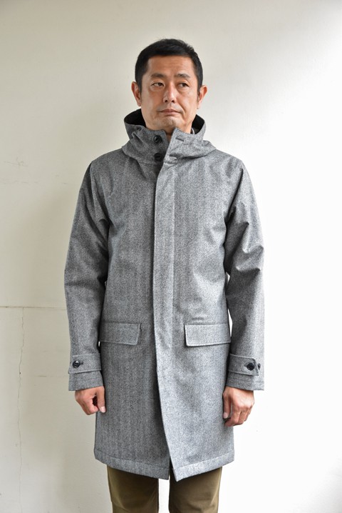 美品 M.I.D.A ミダ Bonding Hooded Coat