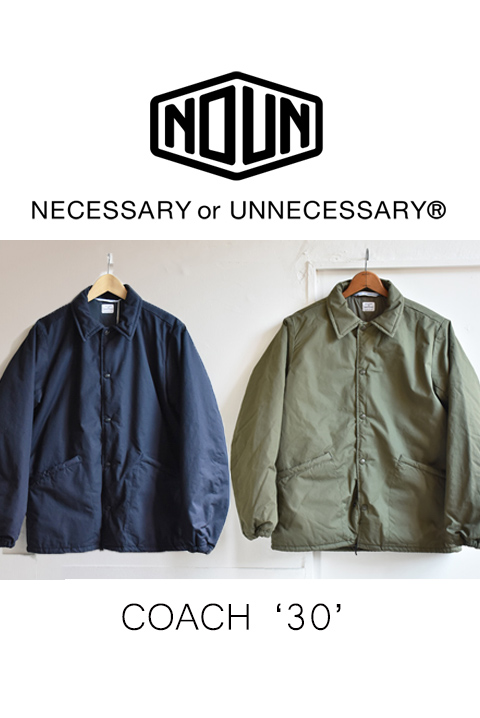 NECESSARY or UNNECESSARY コーチジャケット n.o.un