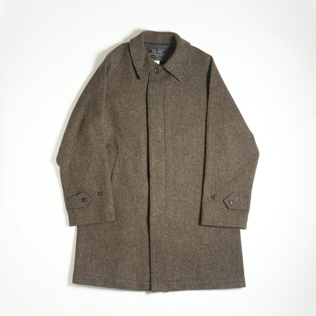 Bal Collar Coat Ichinomiya Tweed