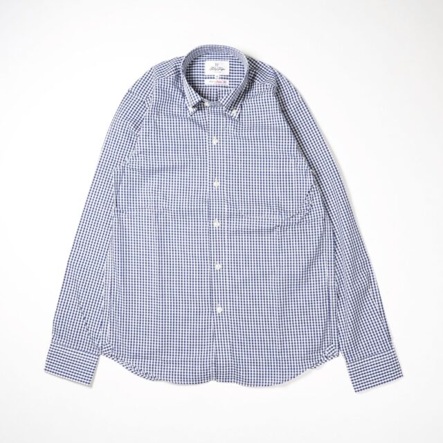 ギンガムチェックボタンダウンシャツ