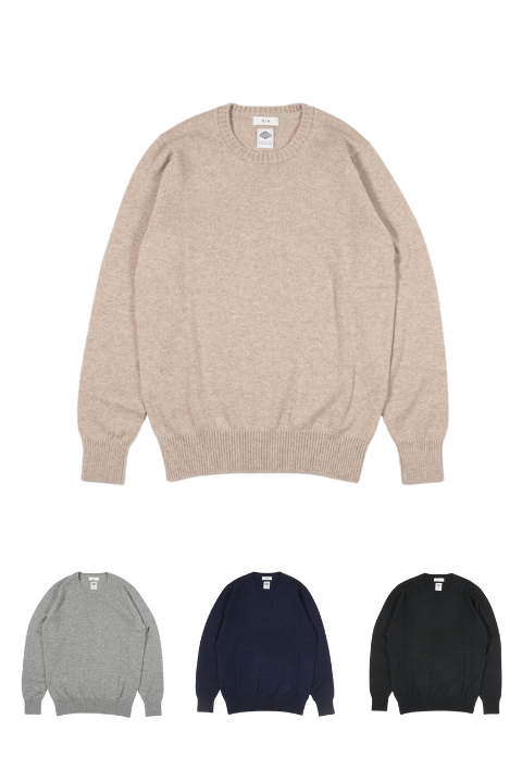 10G カシミヤ天竺クルーネック