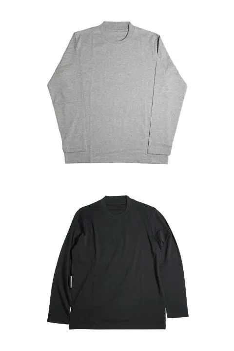 シルケットスムーススロープネックTシャツ