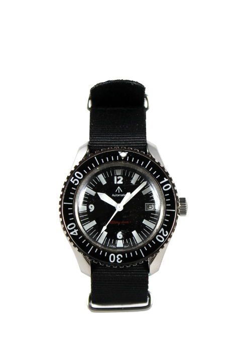  MILITARY WATCH MIL.-05 A SV/BK Automatic ROYAL Military Diver TYPE