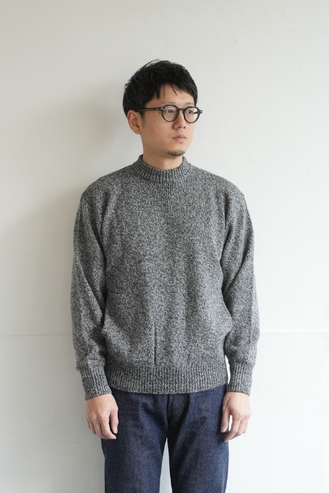 アンゴラ三杢プルオーバーニット 