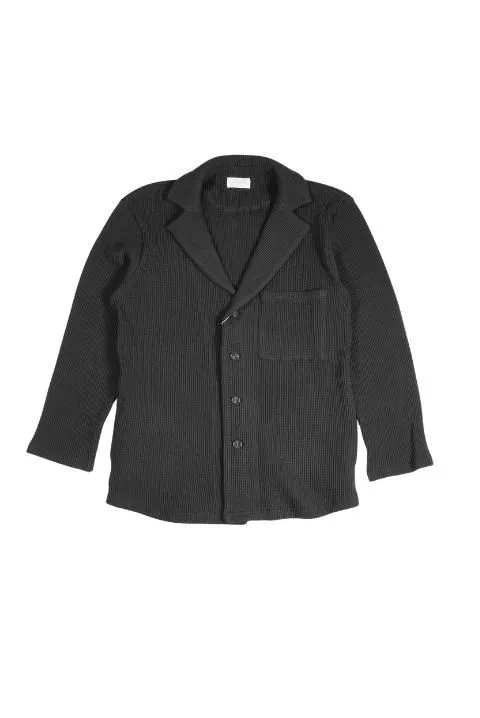 空紡糸ワッフルジャケット