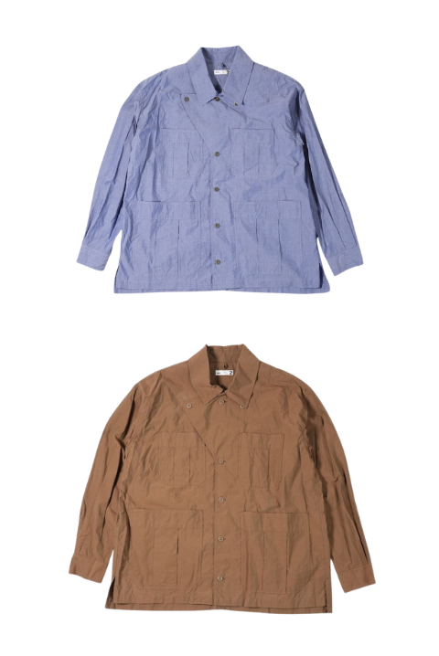 Cotton Typewriter Chambray Cloth/Military Shirt Jacket