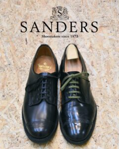 SANDERS（サンダース） MILITARY DERBY SHOE ブラック | セレクト