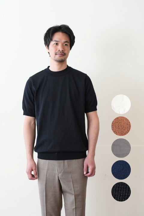 Washable 沼neck S/S 