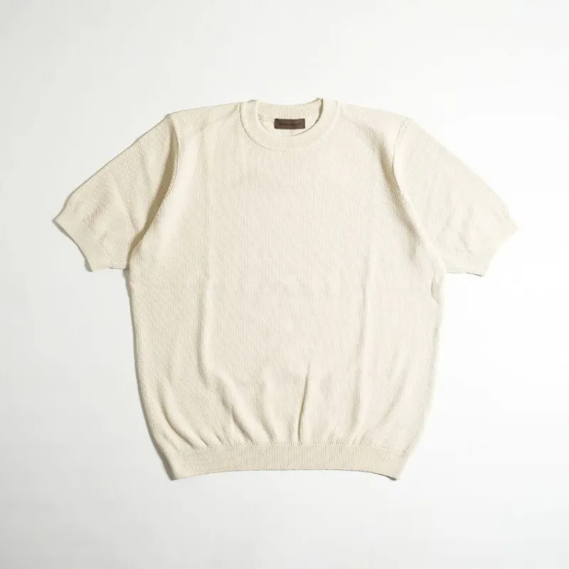 washable pique Crewneck 