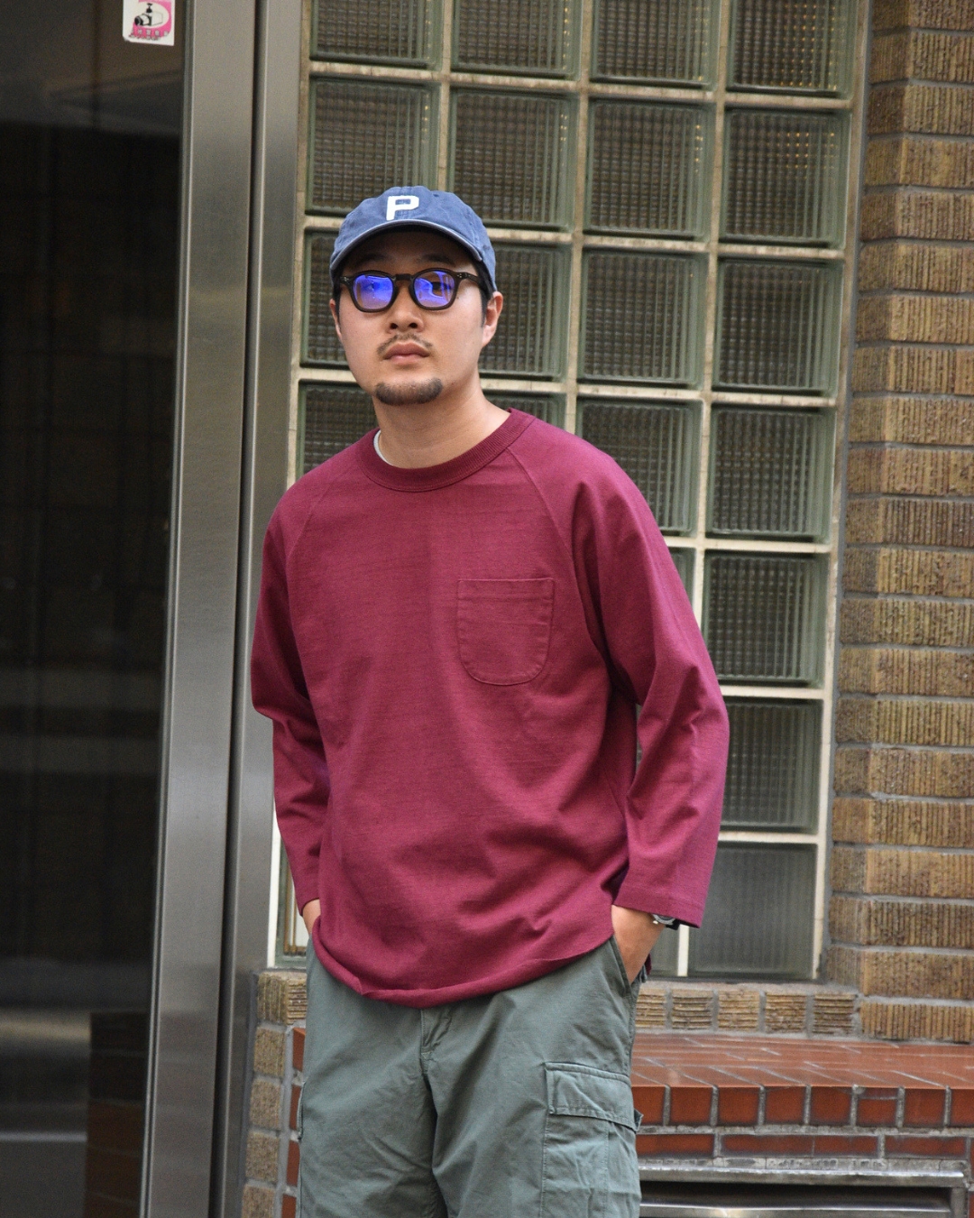 BARNS OUTFITTERS BASEBALL 8SLV TEE コーディネート