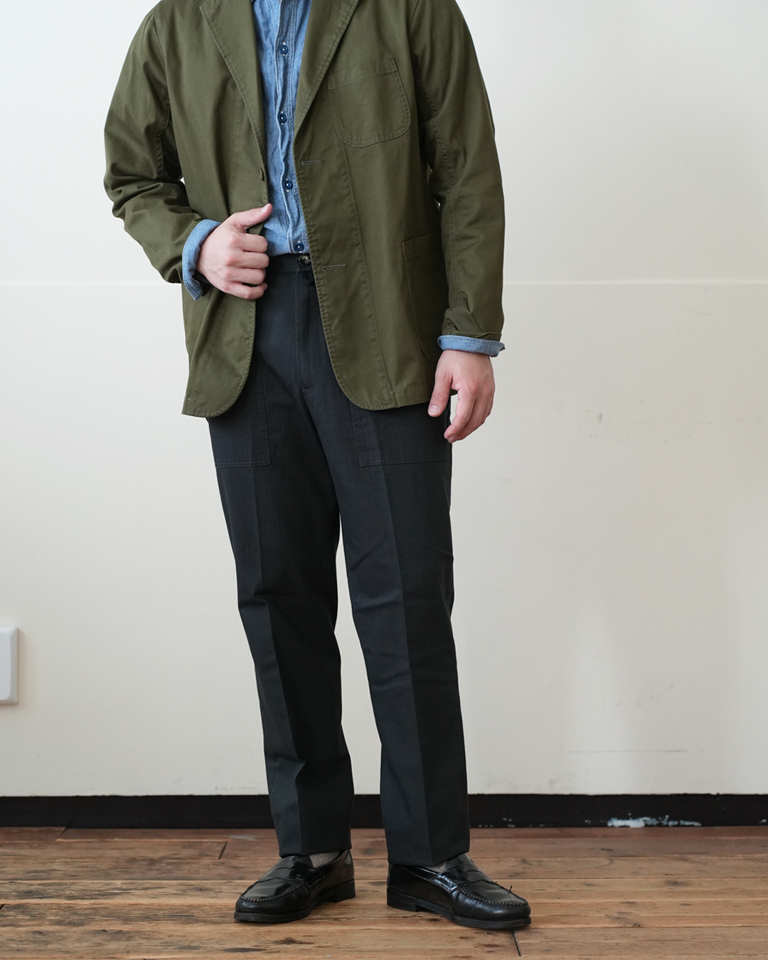 身長170cm 体重70kg コーディネート 3