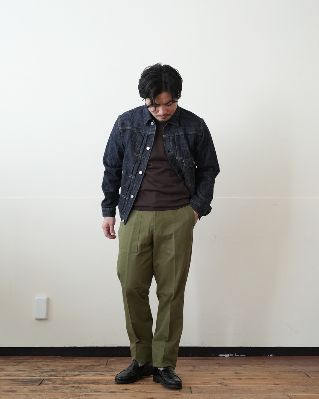 身長170cm 体重70kg コーディネート 1