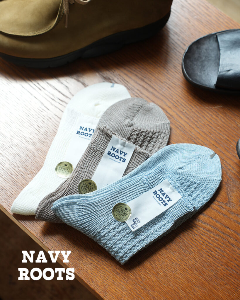NAVYROOTS（ネイビールーツ） リネンリブカノコ