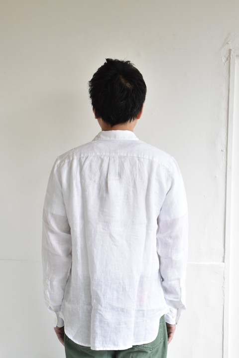 120%LINO（120%リノ） linen shirt ホワイト - ZABOU