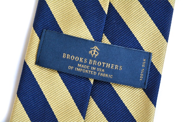Brooks Brothersブルックス・ブラザーズ ネクタイ Wイエロー