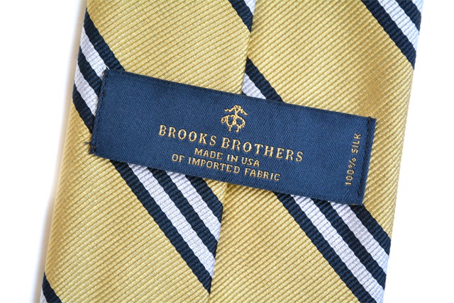 Brooks Brothers（ブルックス・ブラザーズ） ネクタイ イエロー