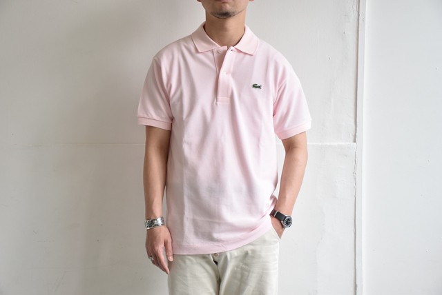 ラコステ ポロシャツ ピンク Tシャツ/カットソー(半袖/袖なし)