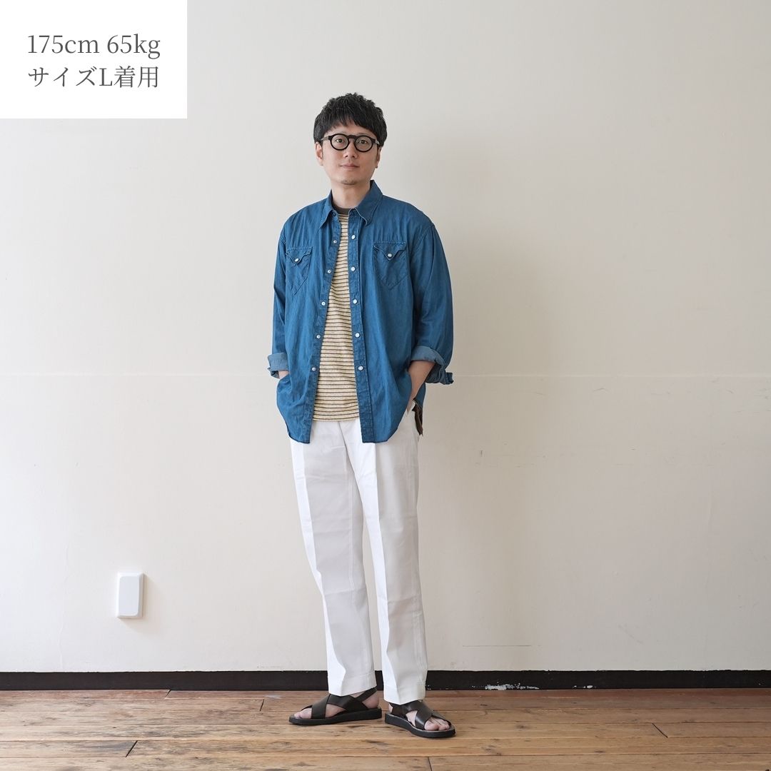 N.O.UN（ナウン） WESTERN SHIRT DENIM - ZABOU