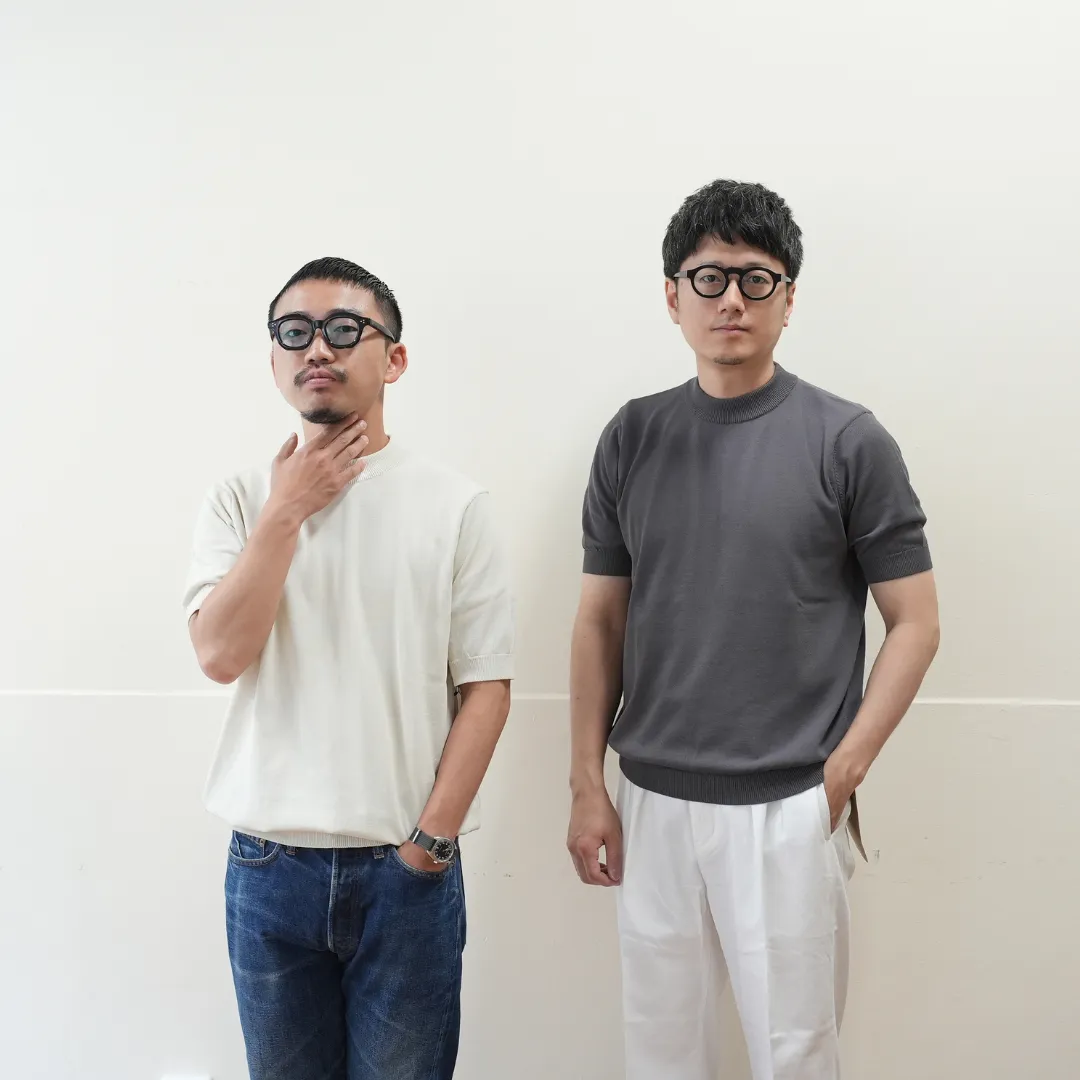 Washable 沼neck S/S Marmore