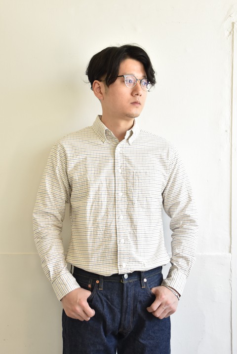 【未使用品】SERO（セロ）ボタンダウンシャツ OX タッタソールチェック